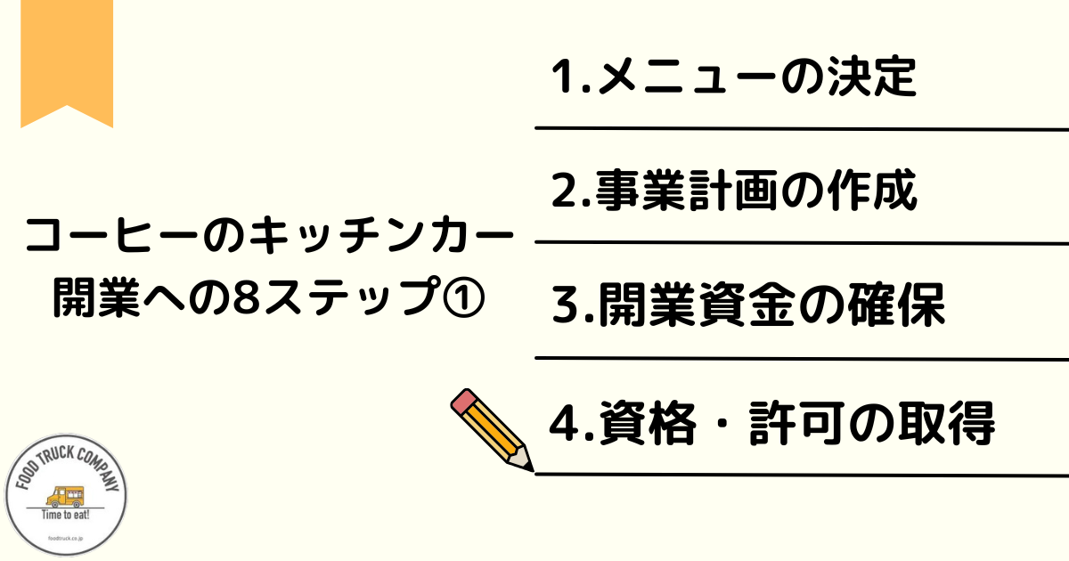 キッチンカーのコーヒーショップ開業までにやること8選