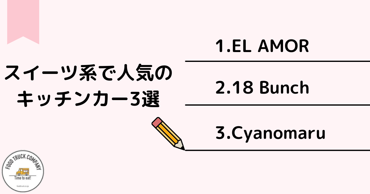 【スイーツ系】石川県（金沢市）で人気のキッチンカー3選