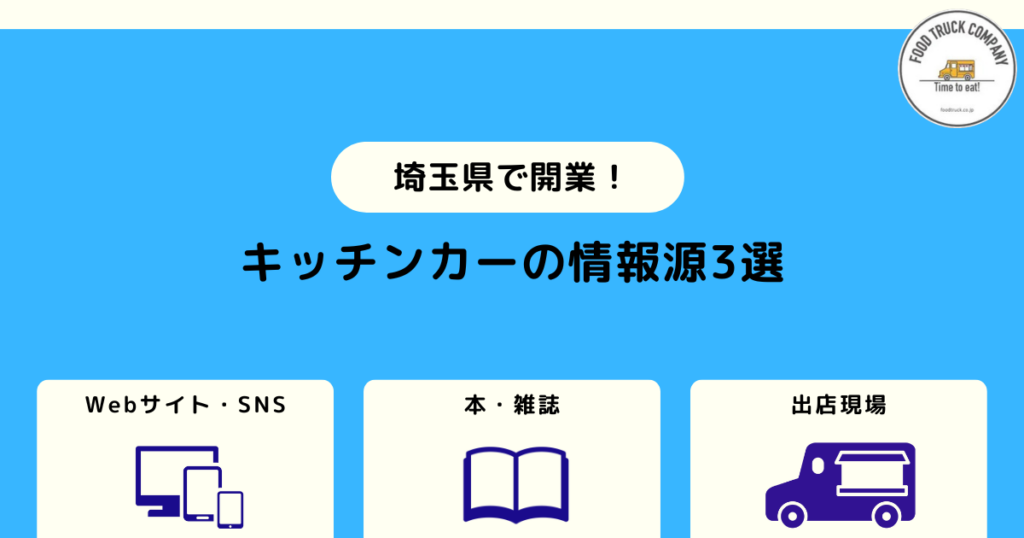 1.埼玉県でのキッチンカー運営の情報を収集する