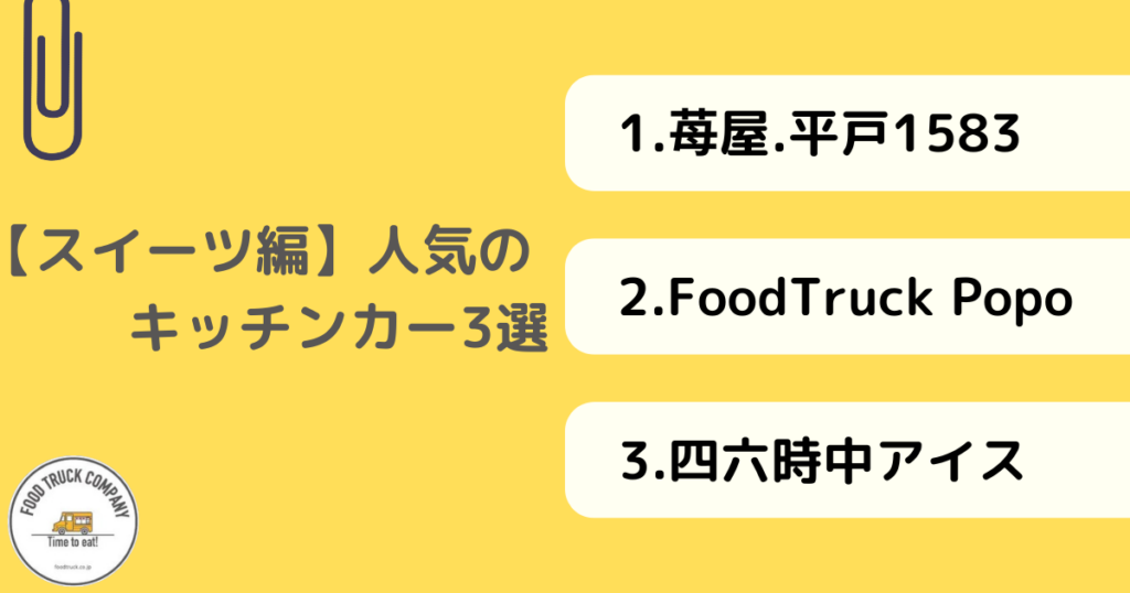 【スイーツメニュー編】長崎県で人気のキッチンカー3選!