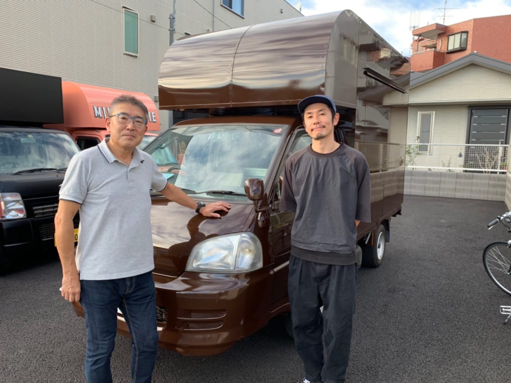 キッチンボックス1000の納車時の写真