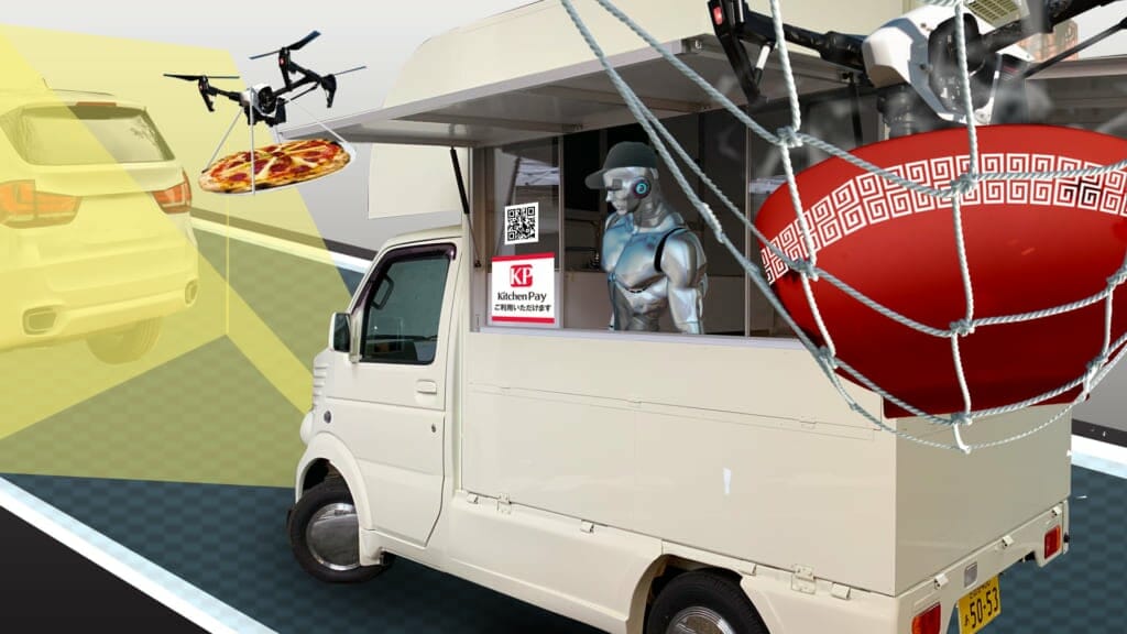 最先端の技術を盛り込んだVRキッチンカーの完成