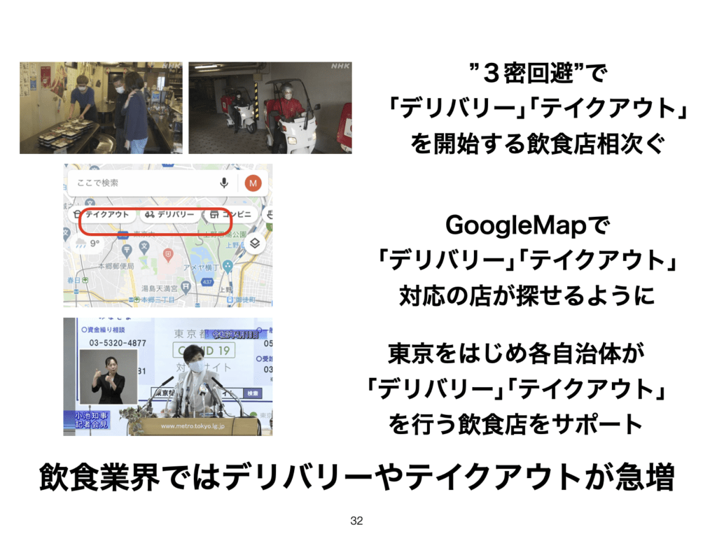GoogleMAPや東京都の動き