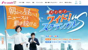 大下容子のワイドスクランヅルにキッチンカーの情報提供をしました。