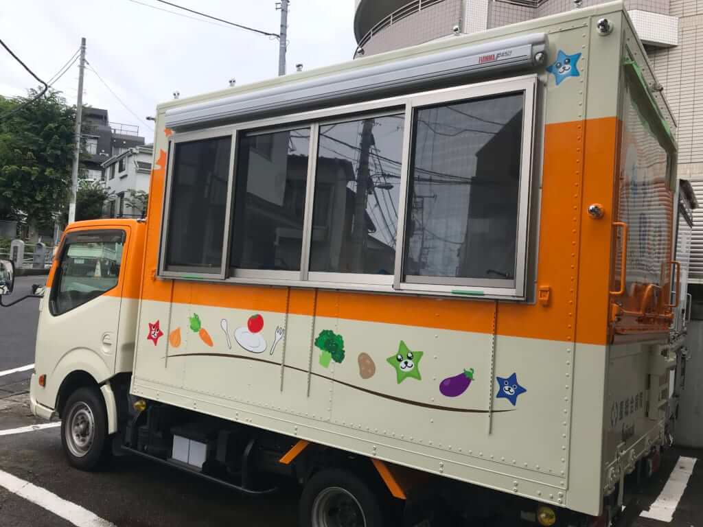 福島県郡山市 星総合病院 様の 福島県の野菜 果物 食品 にこだわったメニューのキッチンカーを製作させていただきました 移動販売車 キッチンカー の製作 フードトラックカンパニー 公式