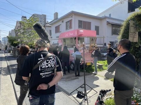 ボンビーガールの密着取材風景