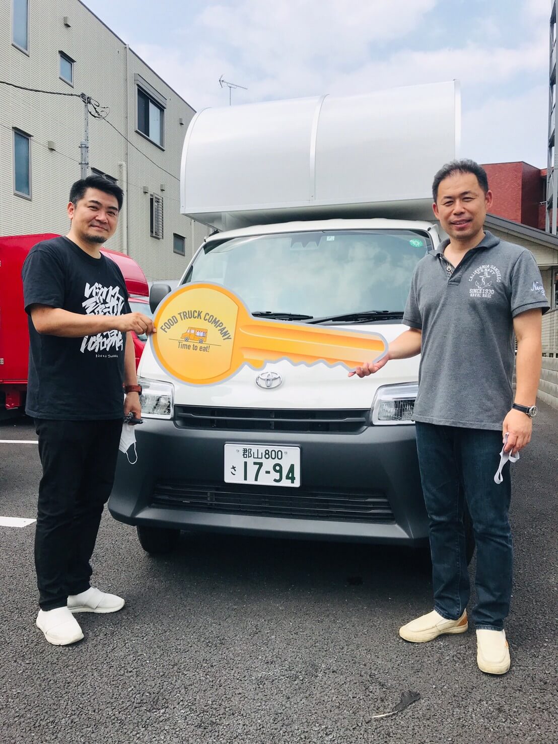 移動販売車　製作　総額25万円　キッチンカー用 パーツ一式&取付　　サンバー限定 福島県郡山市のFRUITS LABO MOGUTTO様のキッチンカーを制作させて