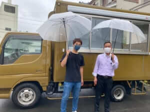 大阪府八尾市楠根産業株式会社様のキッチンカーを製作させていただきました。