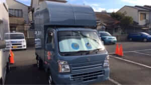 【軽トラック】SUZUKI/キャリイのブルーのキッチンカー