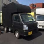 【軽トラック】SUZUKI/キャリイのマットブラックの中古キッチンカー