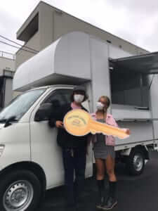 神奈川県茅ヶ崎市　関口嵩陽様のキッチンカーを製作させていただきました。