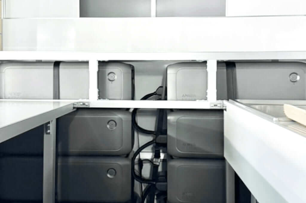 キッチンボックス1250の大容量バッテリー