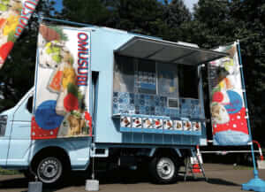 北海道札幌市手稲区「おむすび 未結羽」様のキッチンカーを製作させていただきました