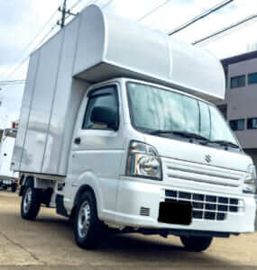 静岡県駿東郡「クリプトニンジャくれーぷ」様のキッチンカーを製作させていただきました