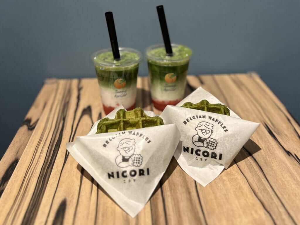 オーガニック抹茶ワッフル