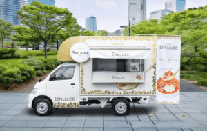 オハヨー乳業様へ製作したキッチンカー（移動販売車）