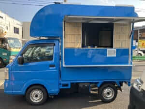 ★展示車★仕込可能 SUZUKI/キャリイ「キッチンボックス453Hi」/即納車/リバーブルー/分割の場合3.8万円/月